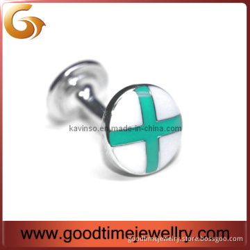 Multicolor Cross Cufflinks